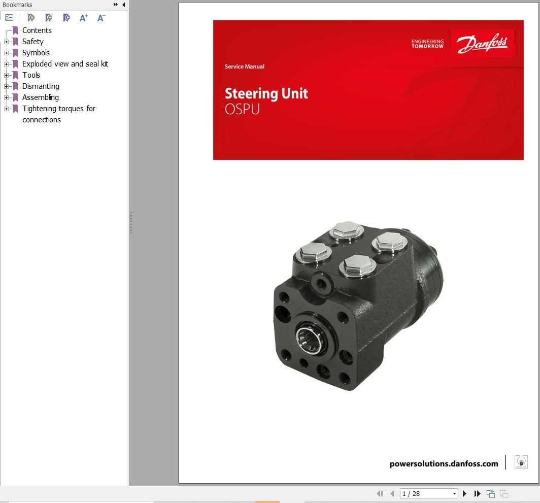Danfoss Steering Unit OSPU Service Manual AX00000142en US0102 1
