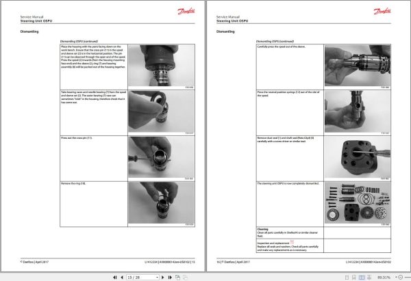 Danfoss Steering Unit OSPU Service Manual AX00000142en US0102 2