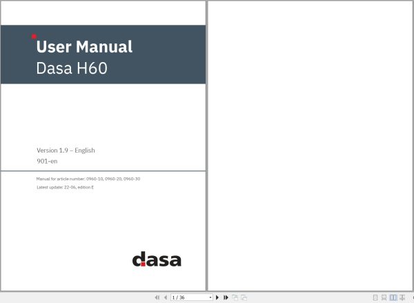 Dasa Bucking Software H60 User Manual 1
