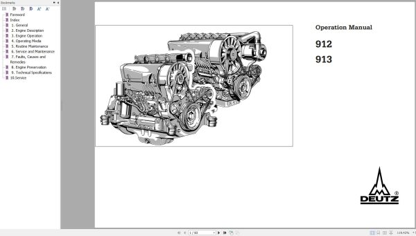 Deutz Engine 912 913 Operation Manual 0297 9690 en 1