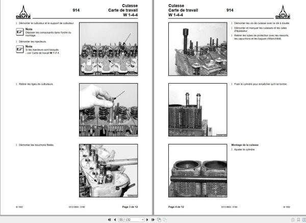 Deutz Engine 914 Workshop Manual 03124112fr FR 2