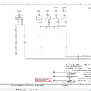 Deutz Engine TCD 4.1 L4 Workshop Service Manual X990.005.086.011 2