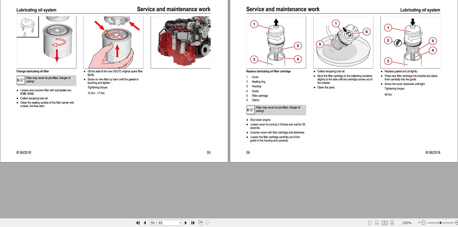 Deutz Engine TCD4.1L4 TCD6.1L4 TTCD6.1L4 Operation Manual 03124991en 2