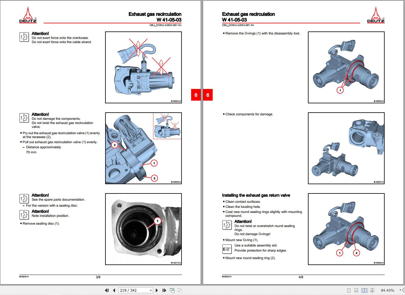 Deutz Engine TD3.6L4 TCD3.6L4 Workshop Manual 03124375en 2