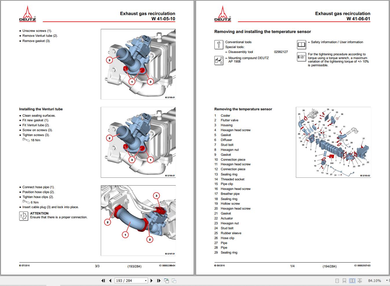 Deutz Engine TD4.1L4 Workshop Manual 03124458en 2