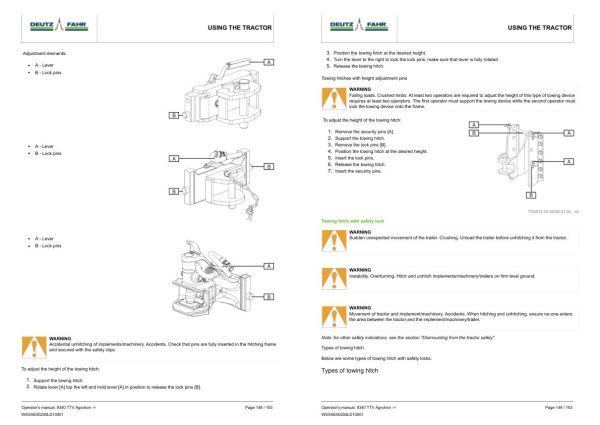 Deutz Fahr Tractor 9340 TTV Agrotron WSXAE50200LD10001 Operators Manual 2