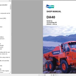 Doosan Dump Truck DA40 Shop Manual 531904 1