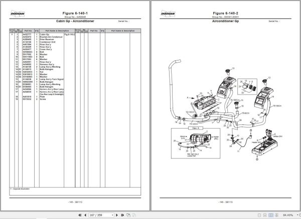 Doosan Forklift D60S 5 D70S 5 Parts Catalog SB1113E02 2