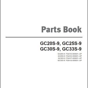 Doosan Forklift GC20S 9 GC25S 9 GC30S 9 GC33S 9 Parts Catalog 1