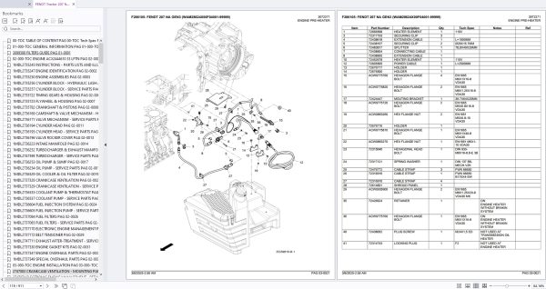 Fendt Tractor 207 NA GEN3 2025 Spare Parts Catalog 2