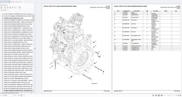 Fendt Tractor 207 NA GEN3 2025 Spare Parts Catalog 3