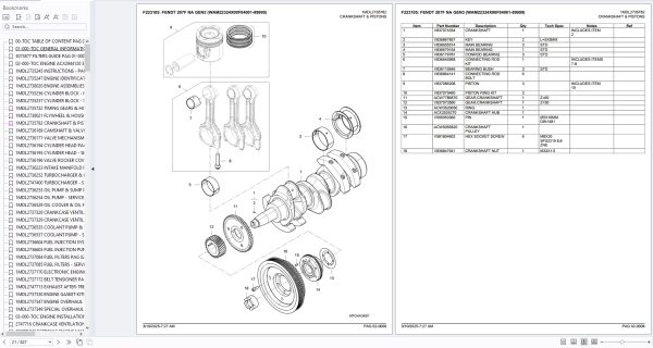 Fendt Tractor 207F NA GEN3 2025 Spare Parts Catalog 1