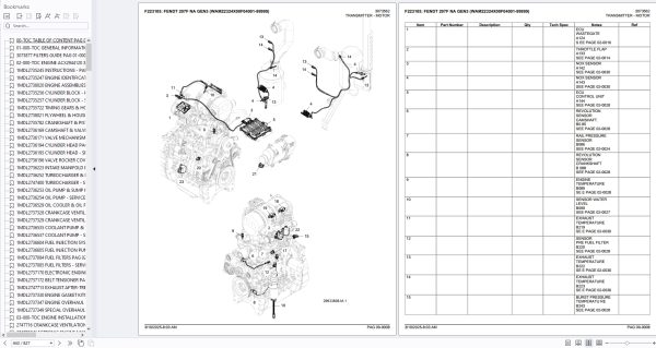 Fendt Tractor 207F NA GEN3 2025 Spare Parts Catalog 2