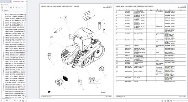 Fendt Tractors 940 VARIO MT 2021 2025 Spare Parts Catalog 3