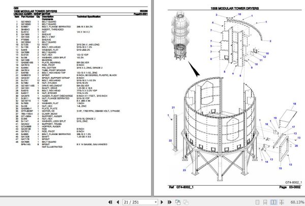 GSI Modular Tower Dryers 1008 Parts Catalog 652289 2