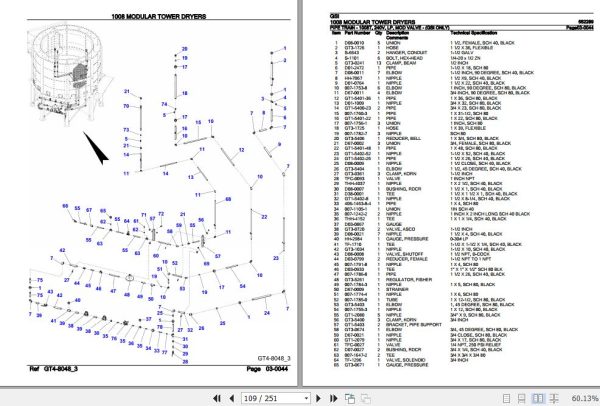 GSI Modular Tower Dryers 1008 Parts Catalog 652289 3
