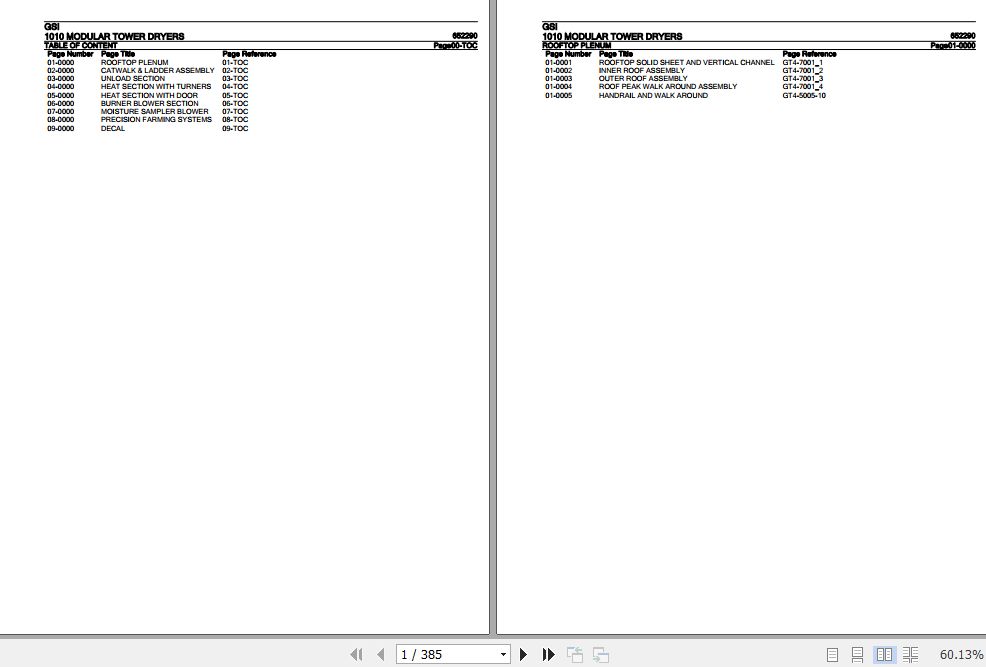 GSI Modular Tower Dryers 1010 Parts Catalog 652290 1