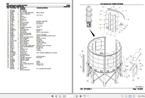 GSI Modular Tower Dryers 1015 Parts Catalog 652292 3