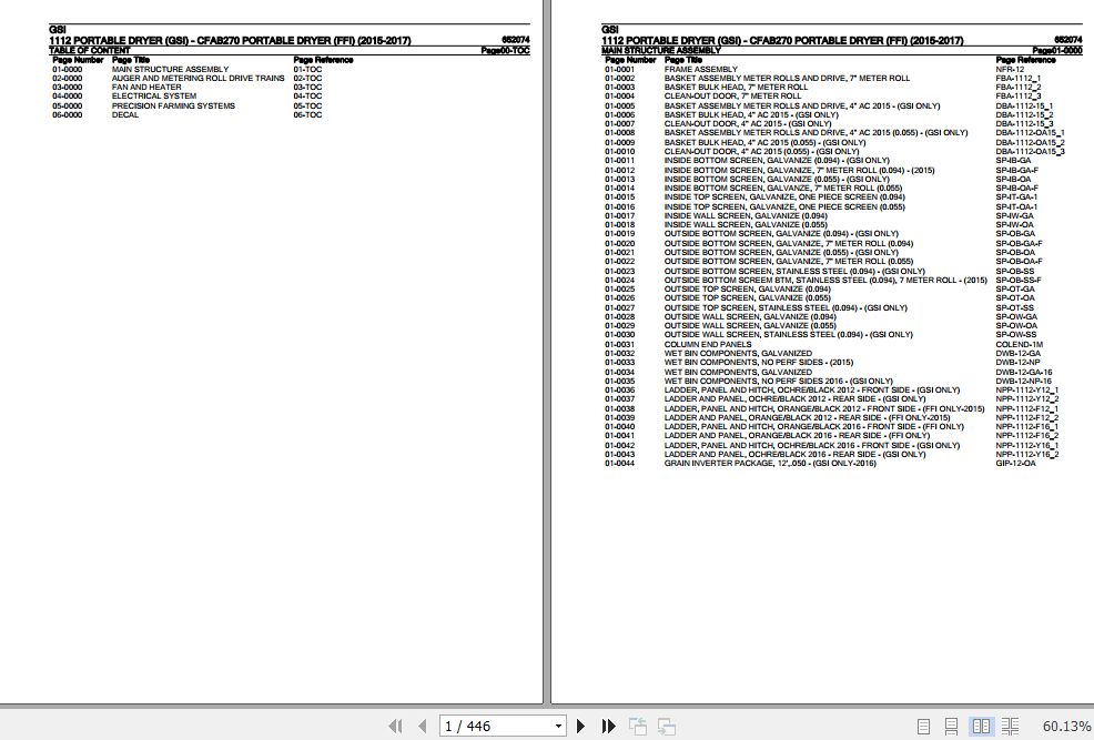 GSI Portable Dryer 1112 CFAB270 Parts Catalog 652074 1
