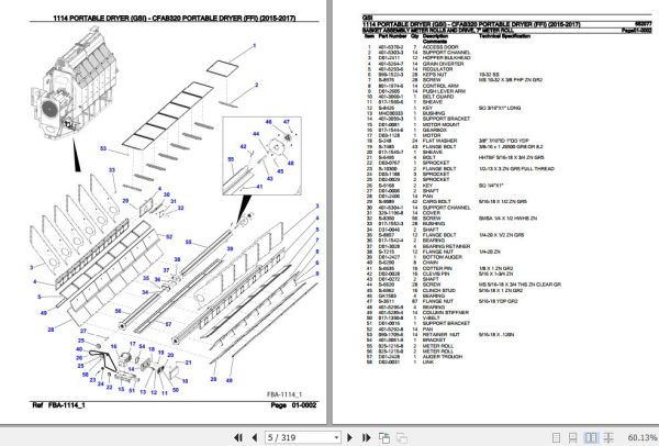 GSI Portable Dryer 1114 CFAB320 Parts Catalog 652077 2