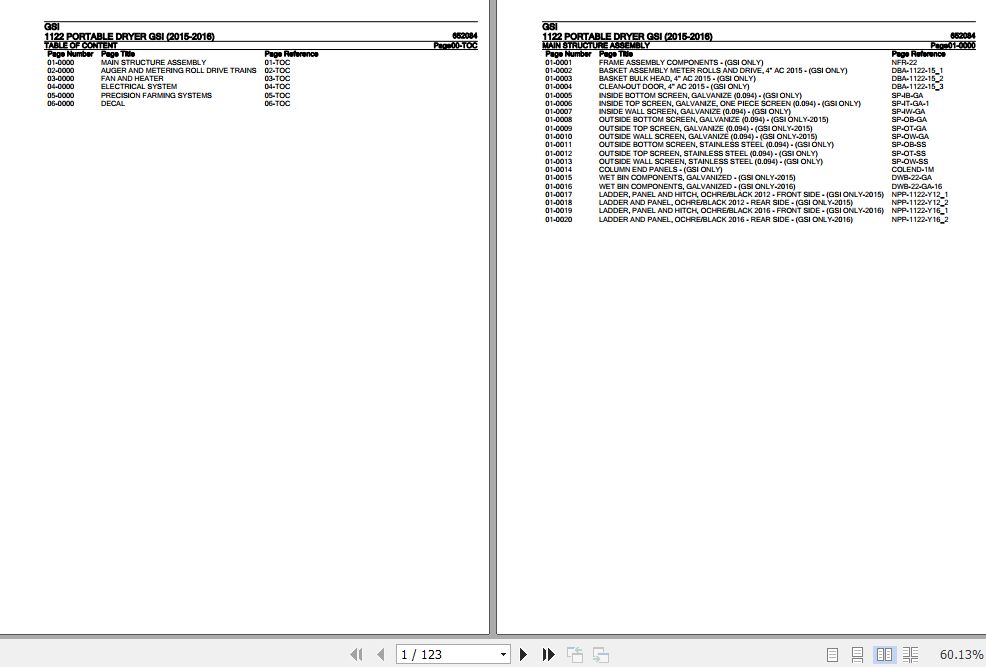 GSI Portable Dryer 1122 Parts Catalog 652084 1