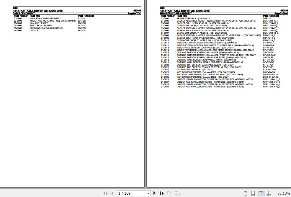 GSI Portable Dryer 1214 Parts Catalog 652085 1