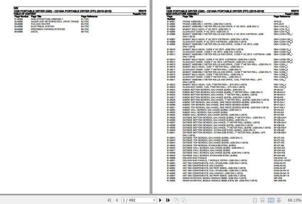 GSI Portable Dryer 1226 C2140A Parts Catalog 652075 1