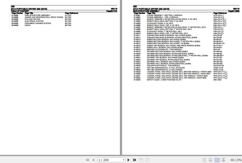 GSI Portable Dryer 2314 Parts Catalog 652116 1