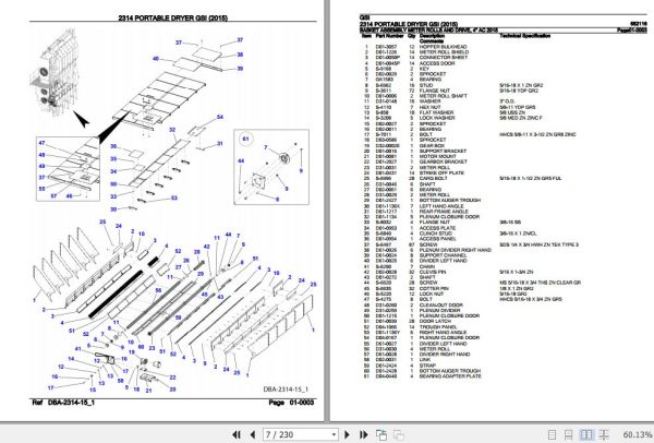 GSI Portable Dryer 2314 Parts Catalog 652116 2