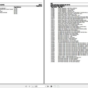 GSI Portable Dryer 2426 Parts Catalog 652121 1