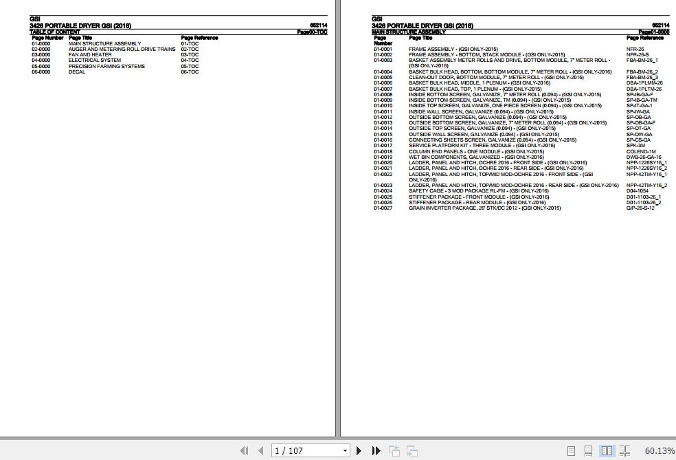 GSI Portable Dryer 3426 Parts Catalog 652114 1