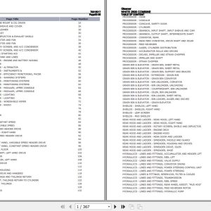 Gleaner Combine 2500 Parts Catalog 79015017 1