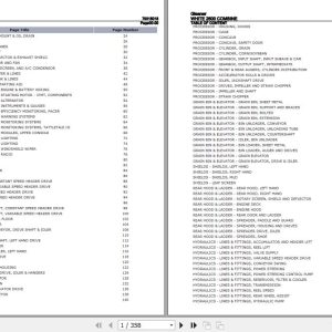 Gleaner Combine 2600 Parts Catalog 79015018 1