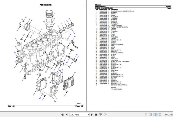Gleaner Combine A65 Parts Catalog 79024987 2