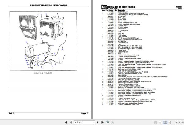 Gleaner Combine B Rice Special Parts Catalog 79001568 2