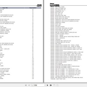 Gleaner Combine C CII Parts Catalog 79001569 1