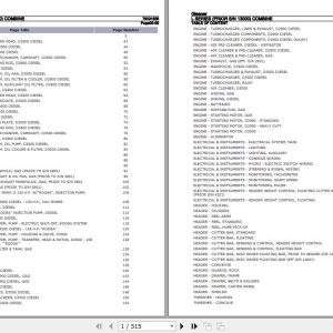 Gleaner Combine L Series Parts Catalog 79001635 1