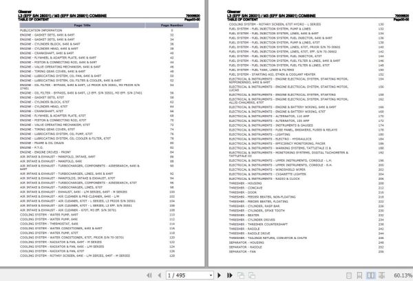 Gleaner Combine L3 M3 Parts Catalog 79006820 1