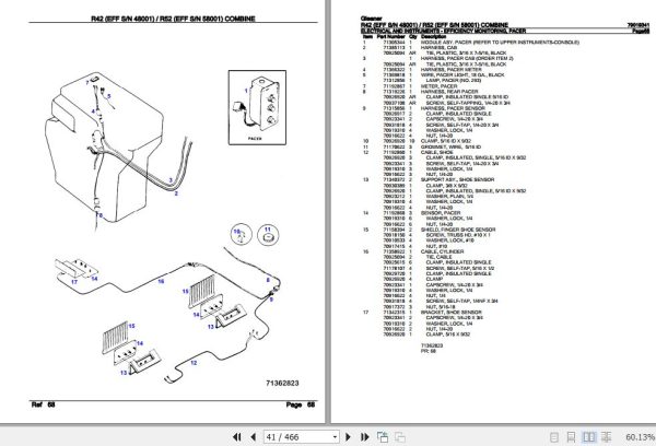 Gleaner Combine R42 R52 Parts Catalog 79019341 3