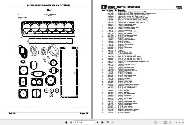 Gleaner Combine R5 R6 Parts Catalog 79007882 2