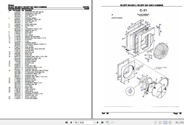 Gleaner Combine R5 R6 Parts Catalog 79007882 3