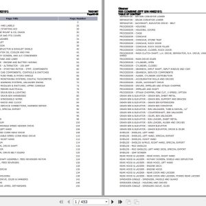 Gleaner Combine R55 Parts Catalog 79021867 1