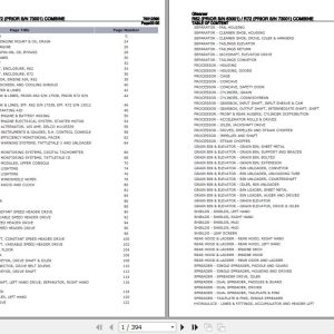 Gleaner Combine R62 R72 Parts Catalog 79012390 1