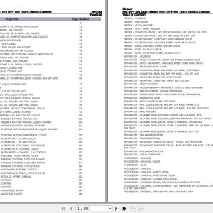 Gleaner Combine R62 R72 Parts Catalog 79015754 1