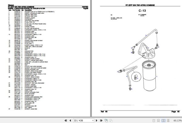 Gleaner Combine R7 Parts Catalog 79007883 3