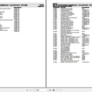 Gleaner Combines S67 S77 Super Series Parts Catalog 79034304 1
