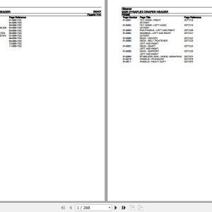 Gleaner Dynaflex Draper Header 9325 Parts Catalog 652407 1