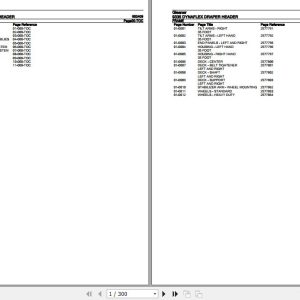 Gleaner Dynaflex Draper Header 9335 Parts Catalog 652409 1