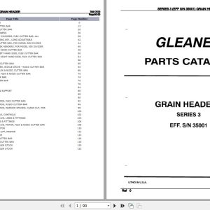 Gleaner Grain Header Series 3 Parts Catalog 79017070 1