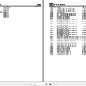 Gleaner Grain Headers 7200 8200 Parts Catalog 00728792 1